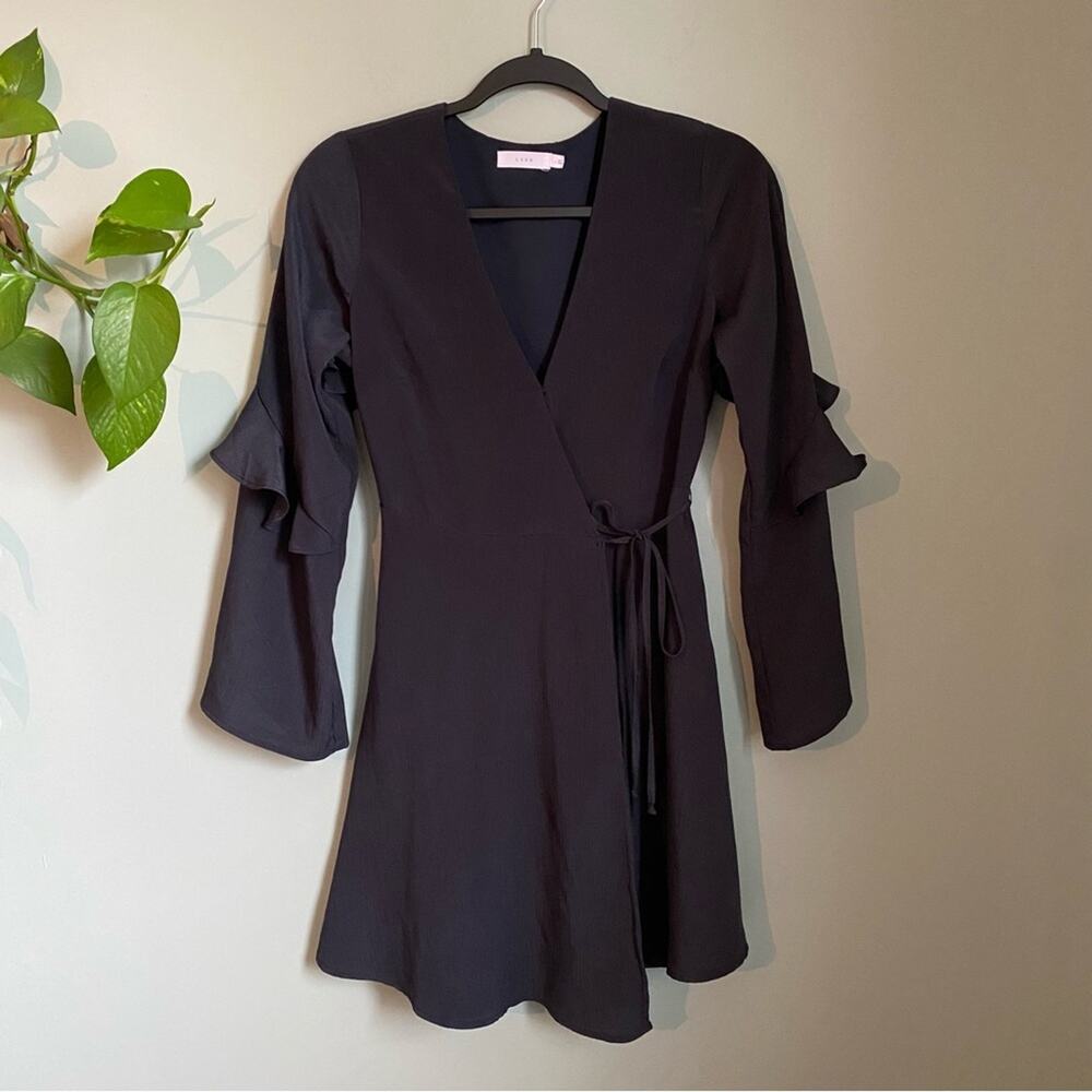 Lush Bell Sleeve Wrap Dress